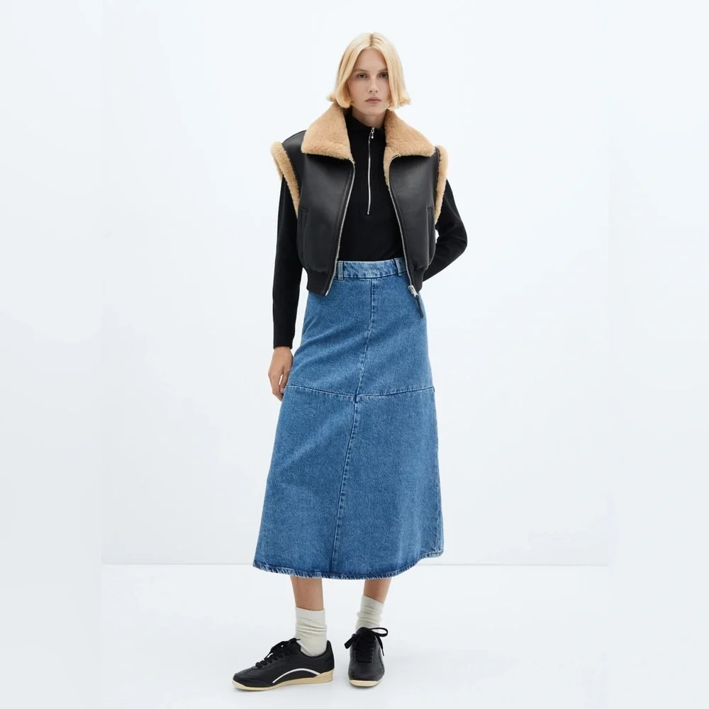 Jason Wu Shearling-lined bomber vest faux leather M - Picture 7 of 16